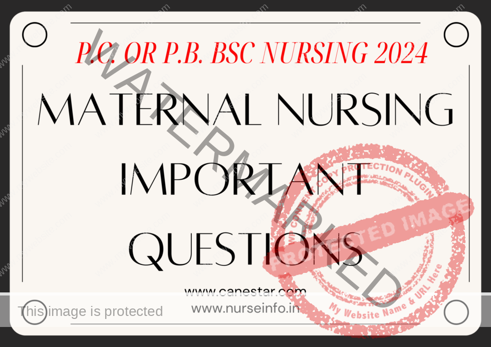 Maternal Nursing Important Questions - Journey Of Nurse Begins Here ...