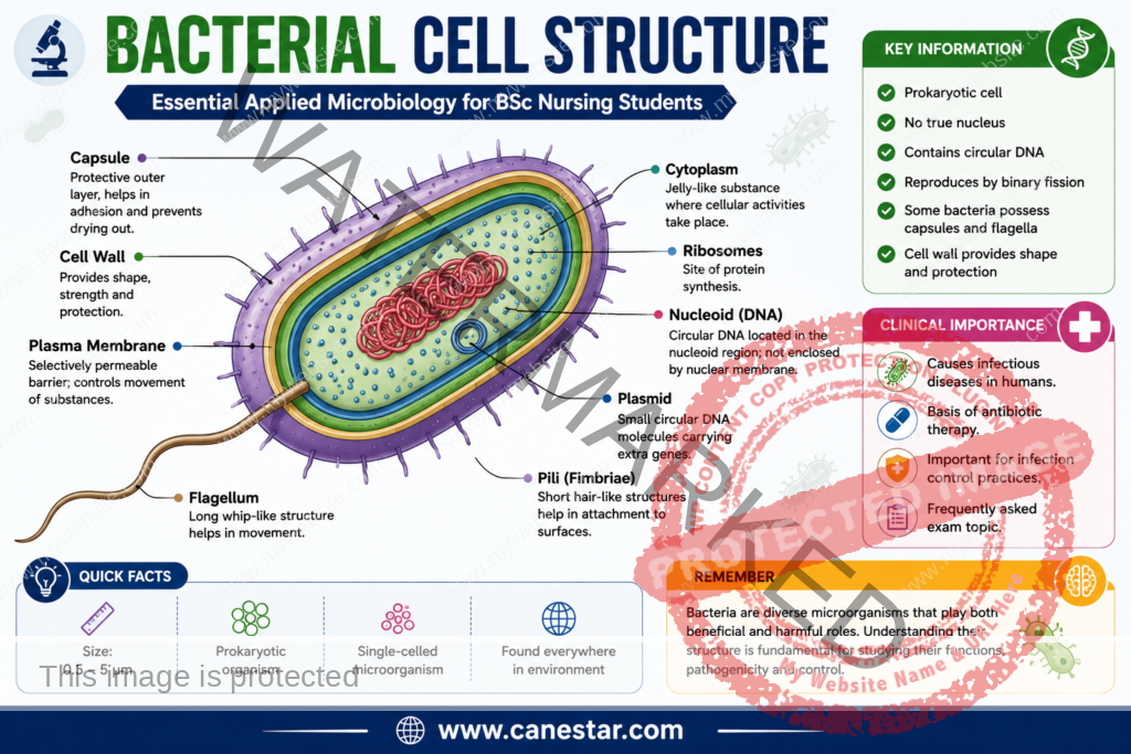 bacterial cell structure for essential microbiology for bsc nursing students pdf notes 