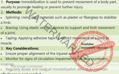 Immobilization and Ambulation