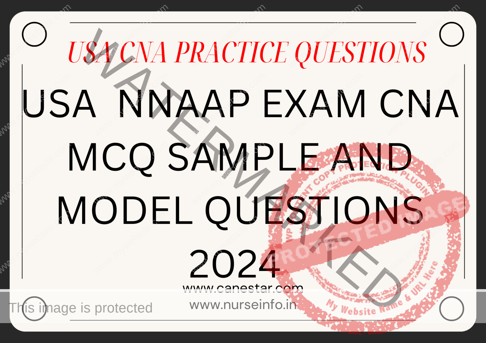 USA CNA PRACTICE QUESTIONS AND ANSWERS NNAAP Written Examination USA CNA MCQ MODEL AND SAMPLE QUESTIONS