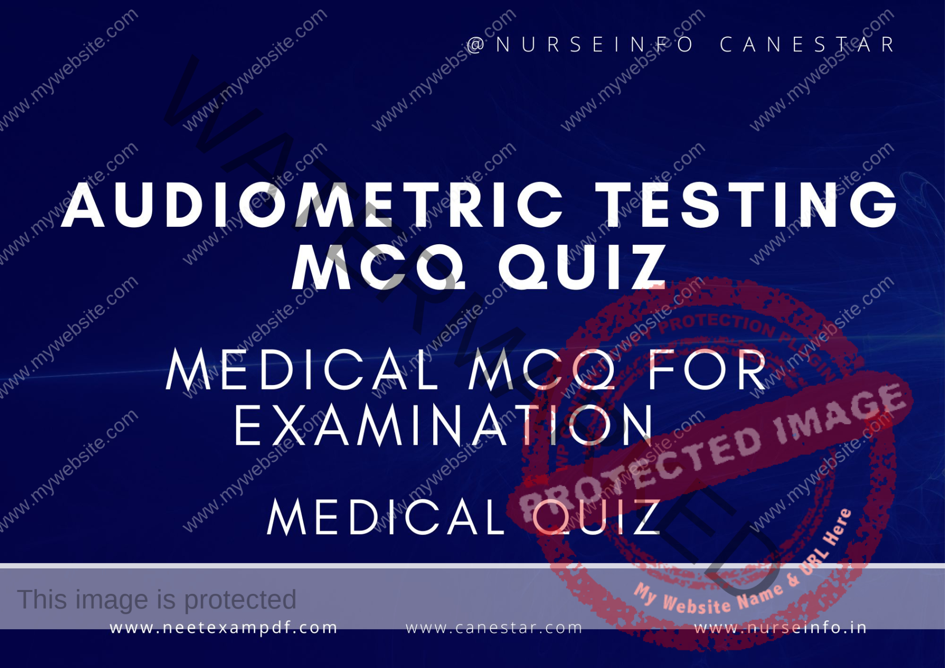 MULTIPLE CHOICE QUESTIONS ON AUDIOMETRIC TESTING QUIZ - MCQS WITH RATIONALE ANSWER - AUDIOMETRIC TESTING MCQ QUESTIONS WITH RATIONALE