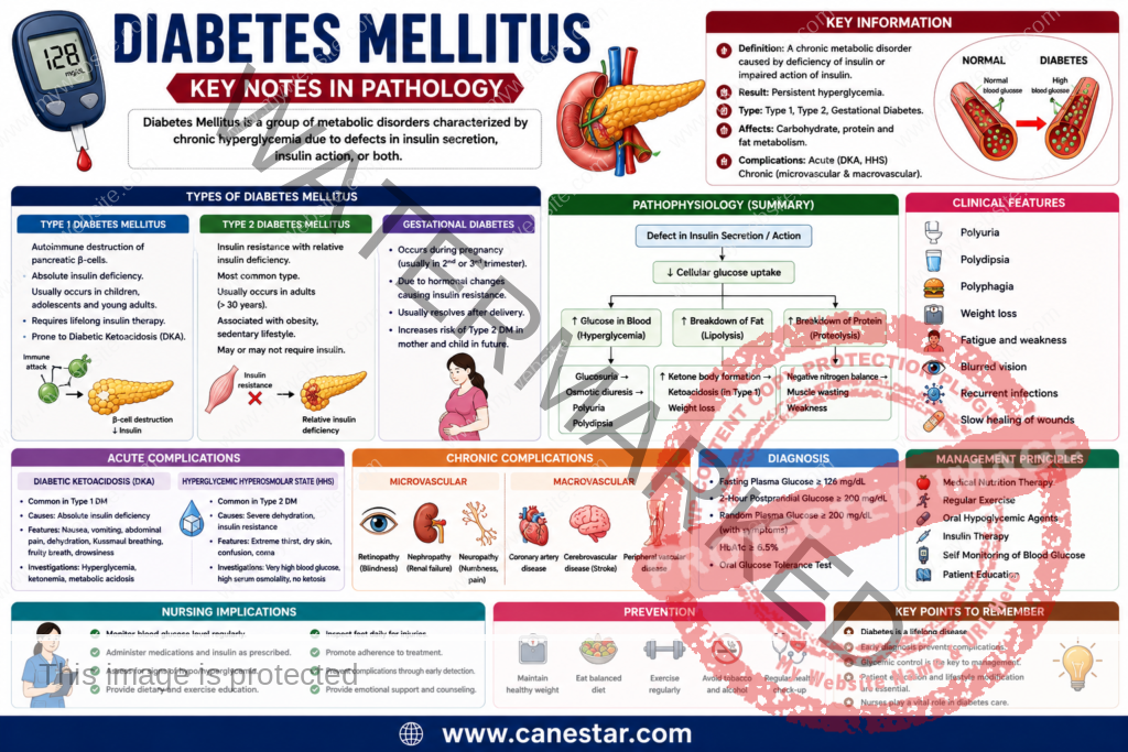 diabetes mellitus key notes in pathology pdf