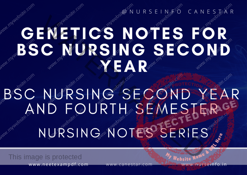 FREE GENETICS NOTES BSC NURSING - Journey of Nurse Begins Here