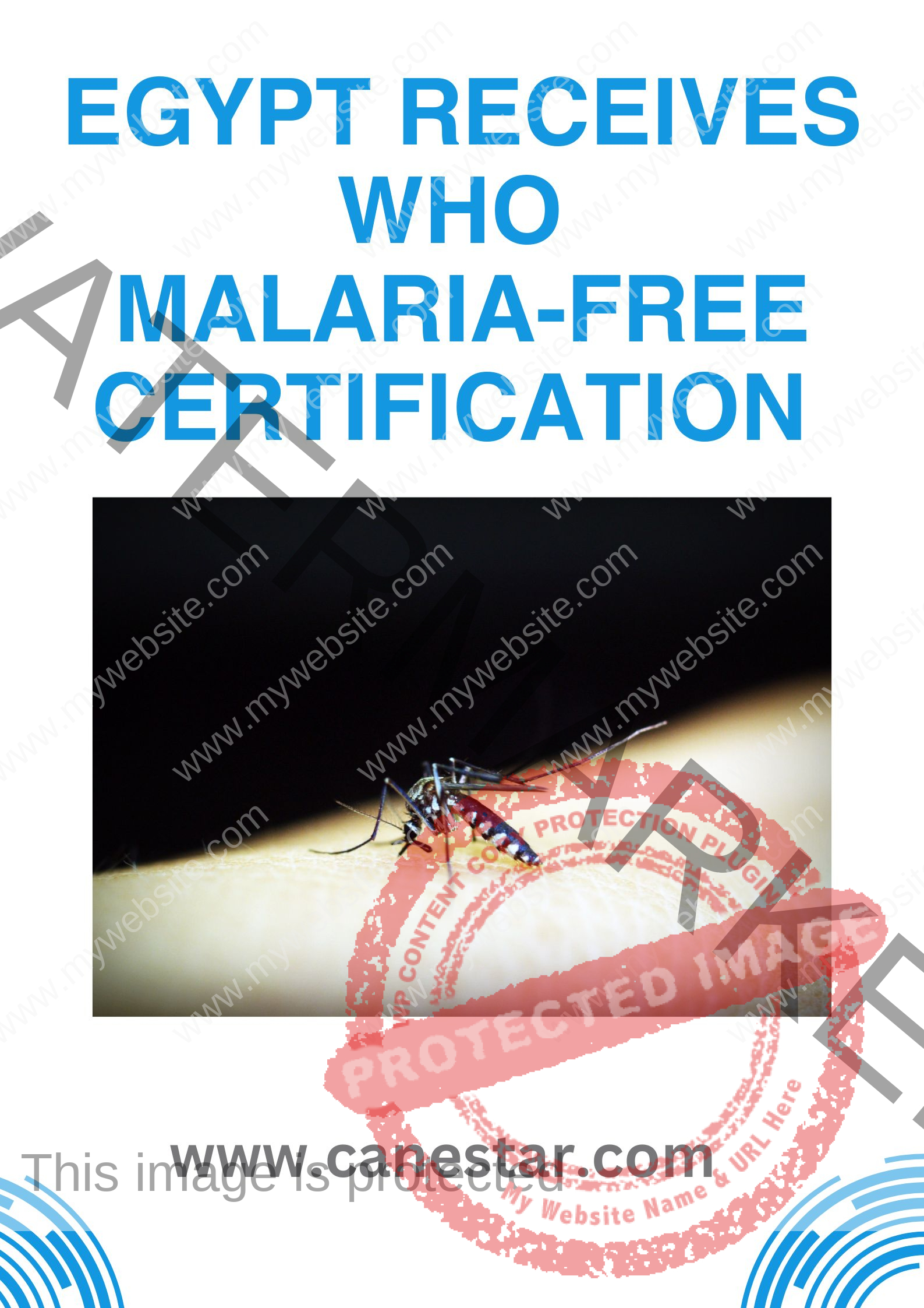 Egypt Receives WHO Malaria-Free Certification