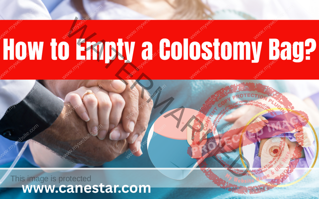 how to empty a colostomy bag?