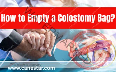 how to empty a colostomy bag?